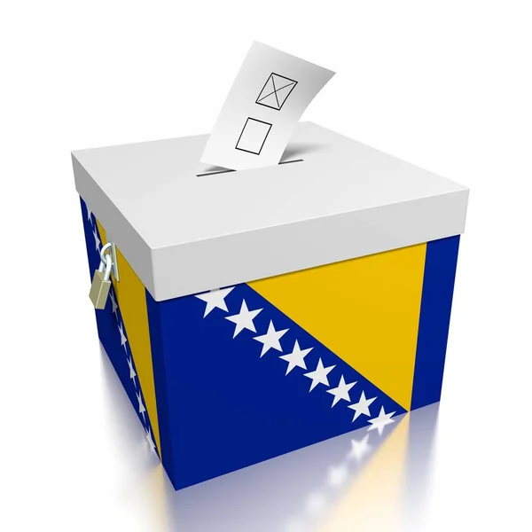 Głosowanie Bośni Ilustracja — Zdjęcie stockowe