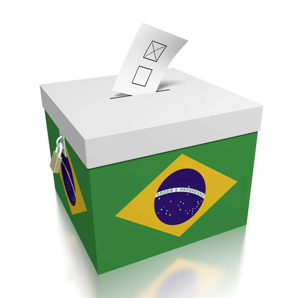 Голосование Бразилии Иллюстрация — стоковое фото