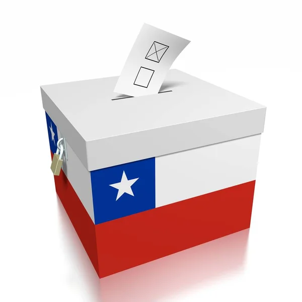 Votación Chile Ilustración — Foto de Stock
