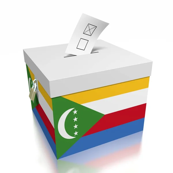 Votazione Nelle Comore Illustrazione — Foto Stock