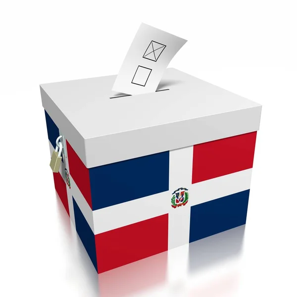Votação República Dominicana — Fotografia de Stock