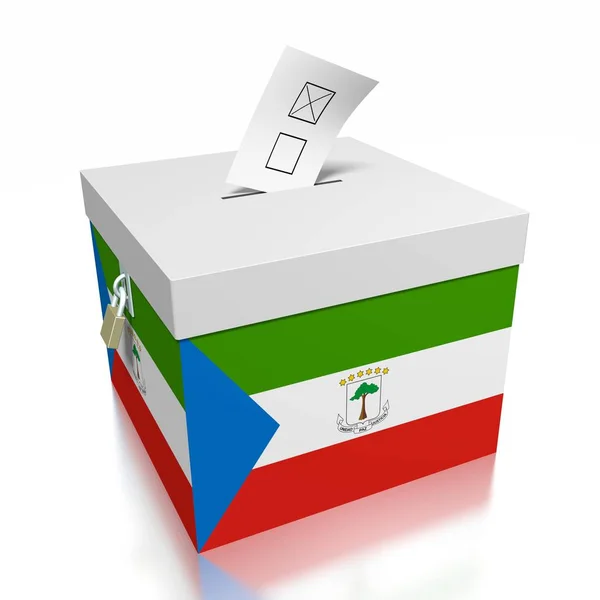 Voting Equatorial Guinea — Stock Photo, Image