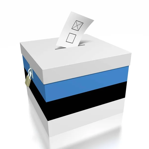 Votação Estônia Ilustração — Fotografia de Stock
