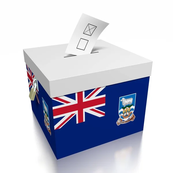Ψηφοφορία Στα Νησιά Φώκλαντ — Φωτογραφία Αρχείου