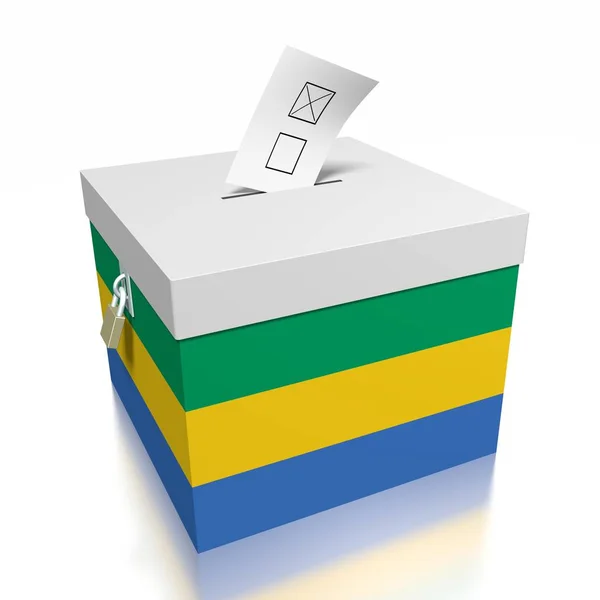 Voting Gabon Illustration — Stock Photo, Image