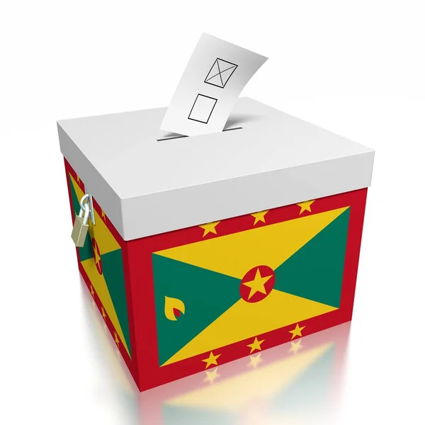 Voting Grenada Illustration — Stock Photo, Image