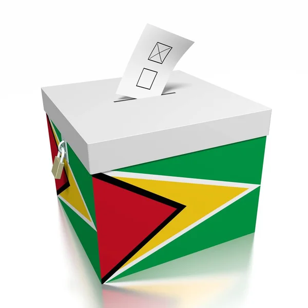 Голосование Гайане Иллюстрация — стоковое фото