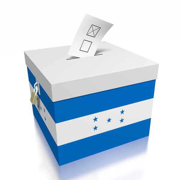 Голосование в Гондурасе - 3D иллюстрация

