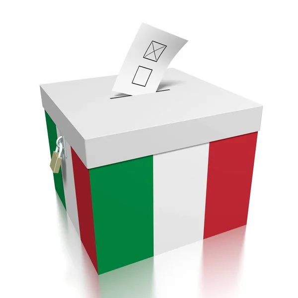 Голосование Италии Иллюстрация — стоковое фото
