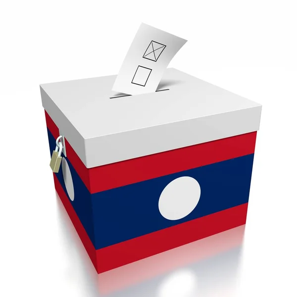 Voting Laos Illustration — Stock Photo, Image