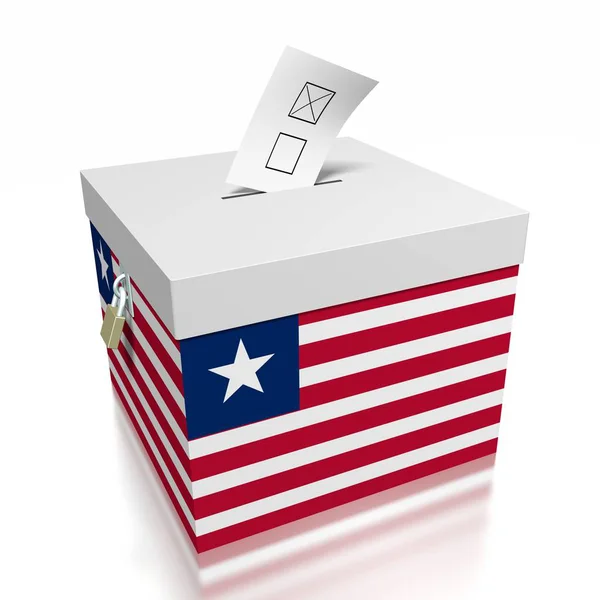 Voting Liberia Illustration — Stock Photo, Image