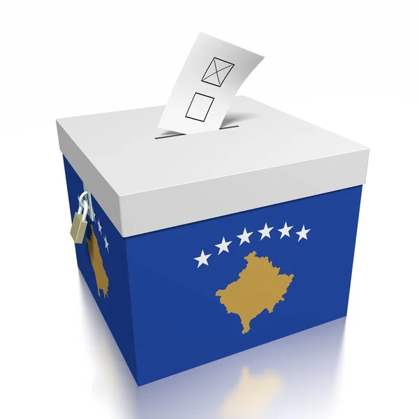 Votazione Kosovo Illustrazione — Foto Stock