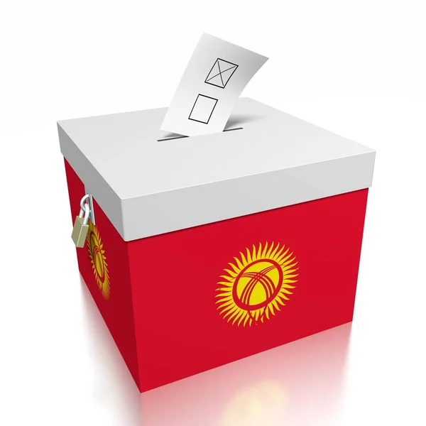 Голосование Кыргызстане Иллюстрация — стоковое фото