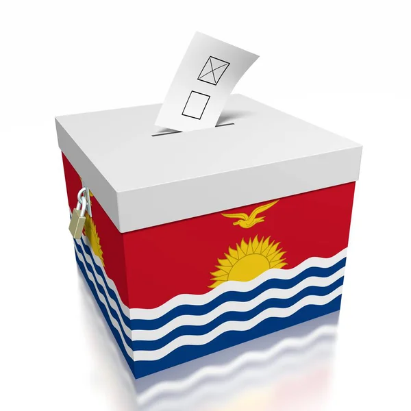 Голосование Кирибати Иллюстрация — стоковое фото