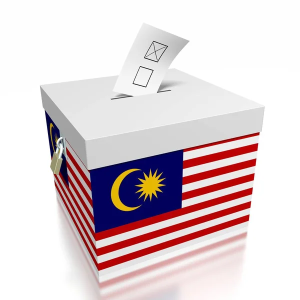 Votación Malasia Ilustración — Foto de Stock