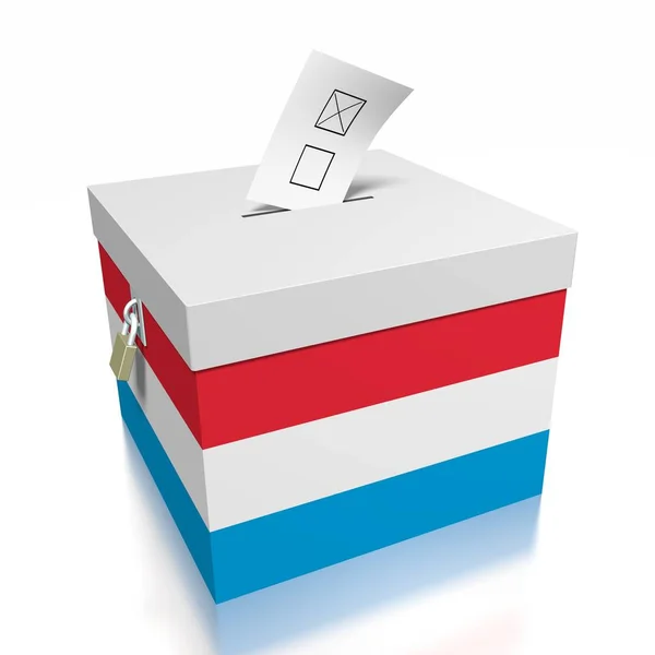 Voting Luxembourg Illustration — Stock Photo, Image