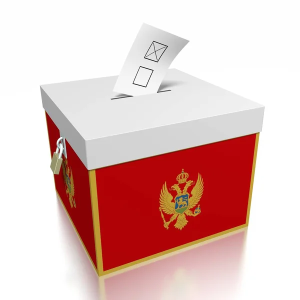 Voting Montenegro Illustration — Stock Photo, Image