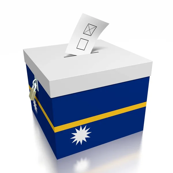 Votación Nauru Ilustración — Foto de Stock