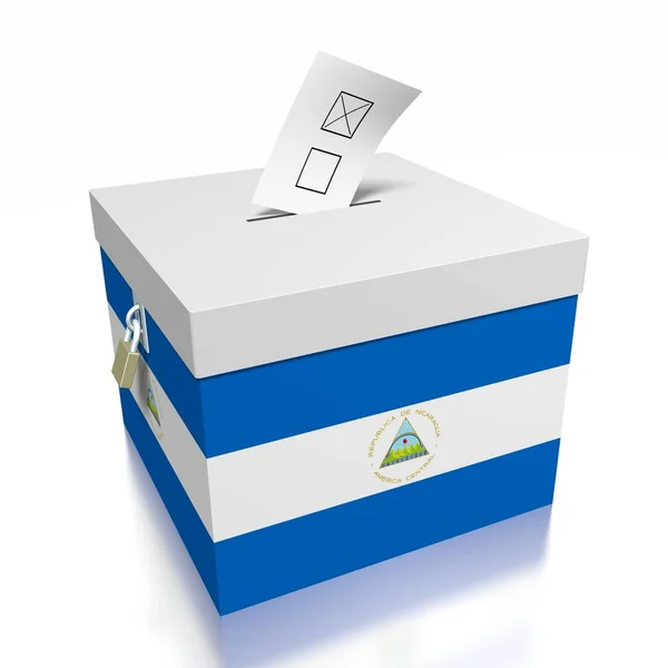 Voting Nicaragua Illustration — Stock Photo, Image