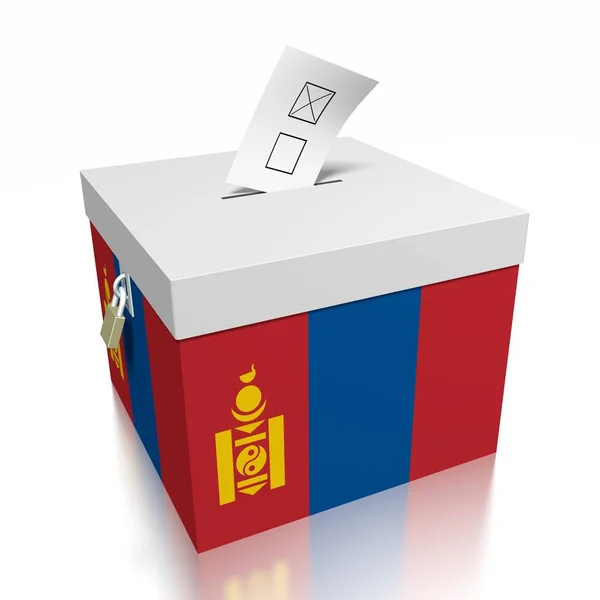 Ψήφου Στη Μογγολία Απεικόνιση — Φωτογραφία Αρχείου