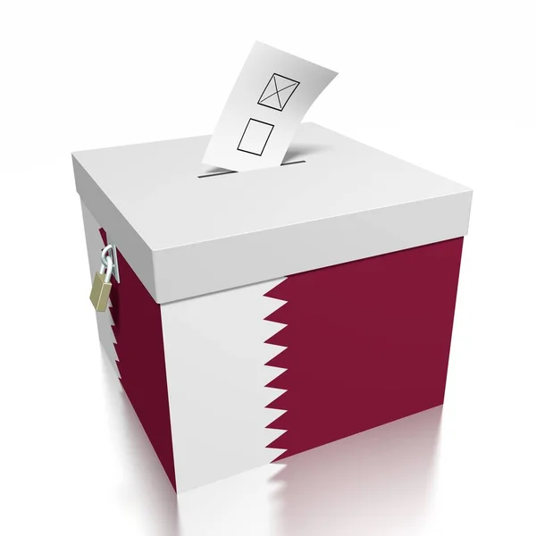 Voto Qatar Illustrazione — Foto Stock