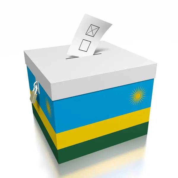 Votazione Ruanda Illustrazione — Foto Stock