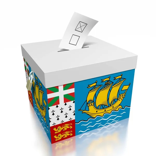 Votação São Pedro Miquelon — Fotografia de Stock