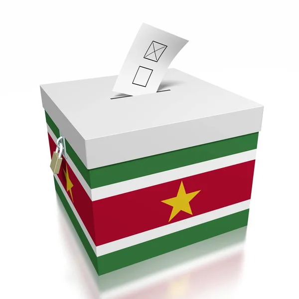 Głosowanie Surinamie Ilustracja — Zdjęcie stockowe