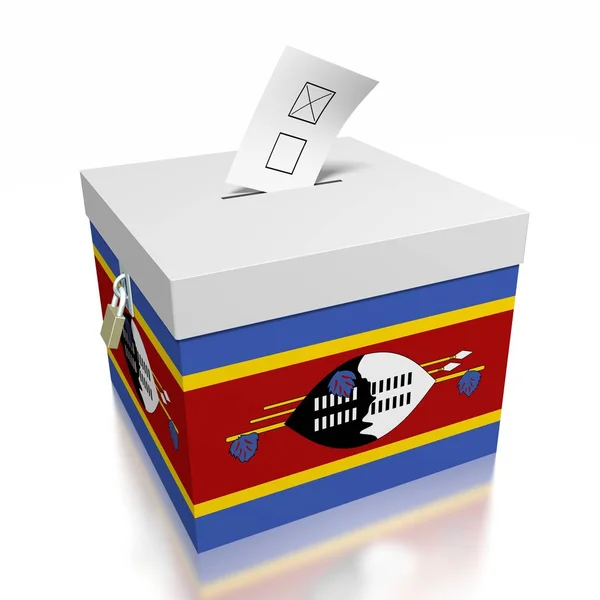 Voting Swaziland Illustration — Stock Photo, Image