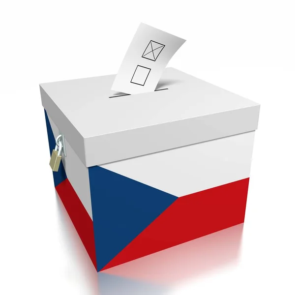 Voting Czech Republic — Stock Photo, Image