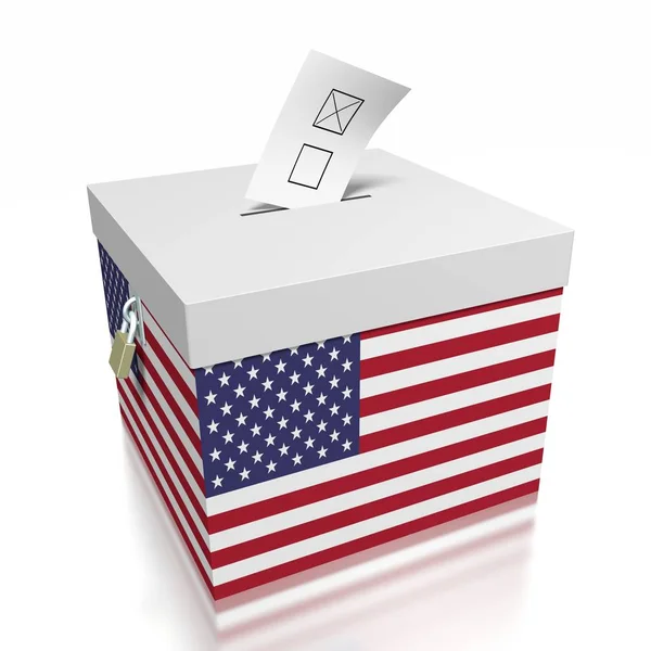 アメリカ合衆国 イラストレーションで投票 — ストック写真