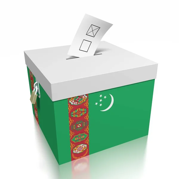 Votação Turquemenistão Ilustração — Fotografia de Stock