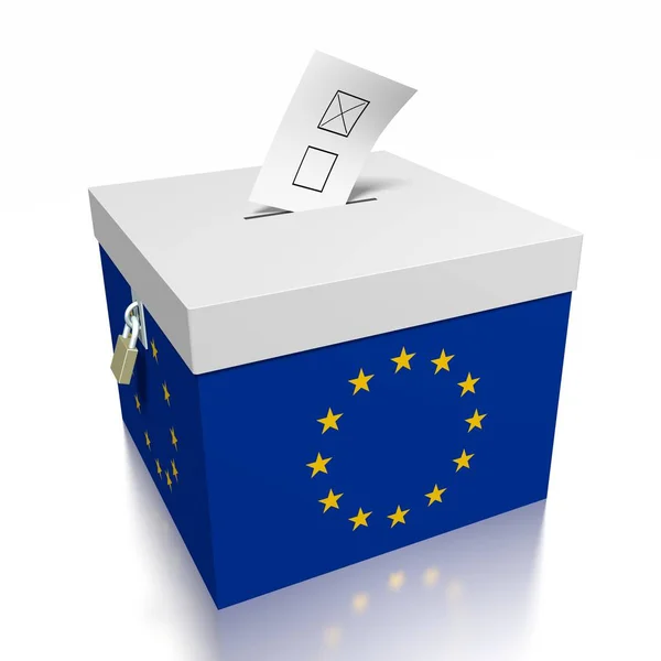 Votación Unión Europea — Foto de Stock