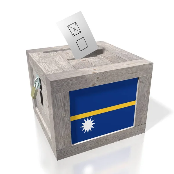 Elección Concepto Votación Urna Bandera Nacional — Foto de Stock