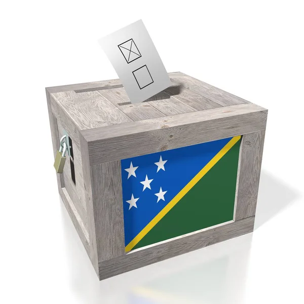 Concetto Elezione Voto Scheda Elettorale Bandiera Nazionale — Foto Stock