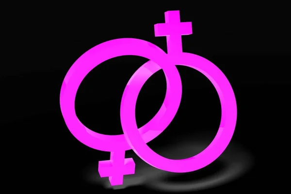 Illustratie Lesbische Concept — Stockfoto