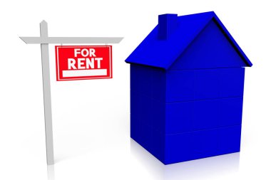 3D ev kira konsepti için