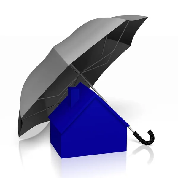 House Umbrella Insurance Concept — Stock Photo, Image