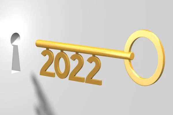 Sleutelbegrip 2022 — Stockfoto
