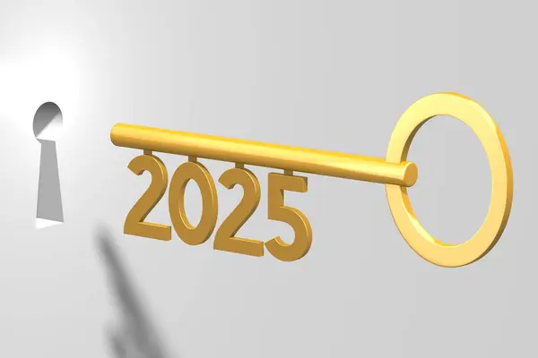 Έννοια Κλειδί 2025 — Φωτογραφία Αρχείου