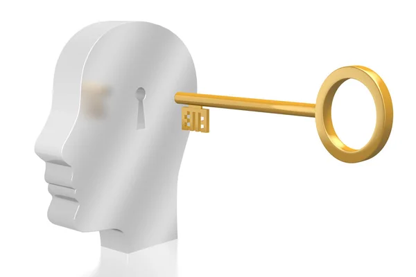 Key Password Mind Concept — Stockfoto