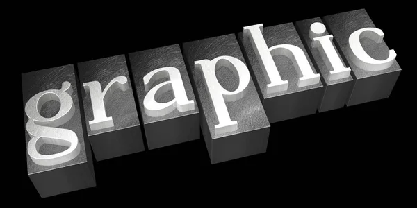 Gráfico Tipografia Conceito Tipográfico Fundo Preto — Fotografia de Stock