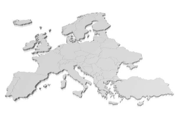 Mapa Europa Ilustración —  Fotos de Stock