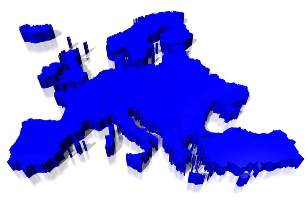 Mappa Europa Illustrazione — Foto Stock