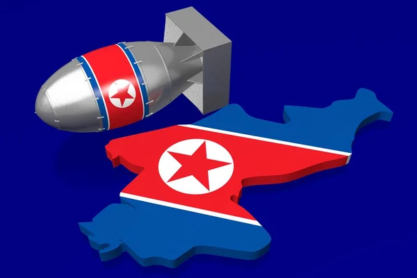 Noord Korea Nucleaire Bom — Stockfoto