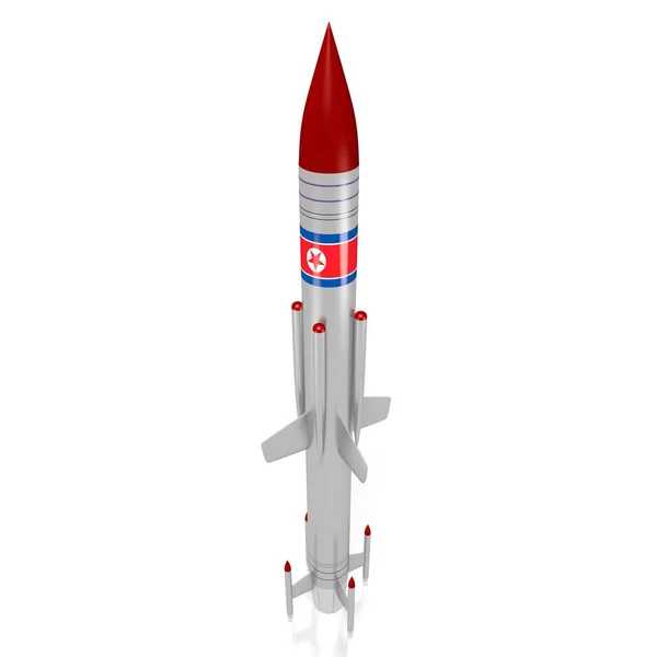 Severní Korea Raketa Ilustrace — Stock fotografie