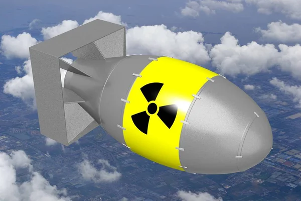 Atombombe Himmel Hintergrund — Stockfoto