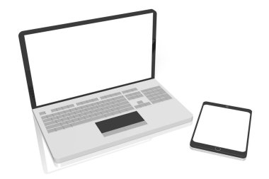 3D Dizüstü ve tablet