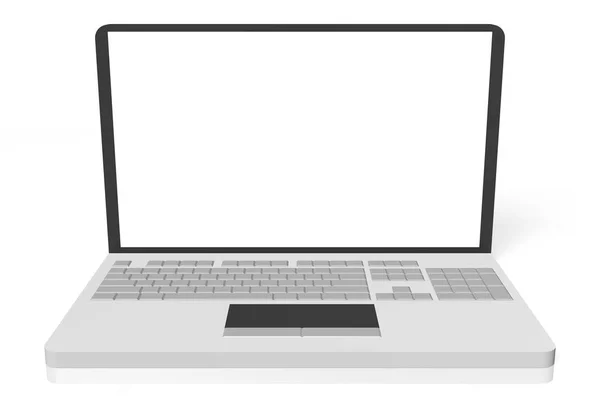 Laptop Isolated White Background — Stock Photo, Image