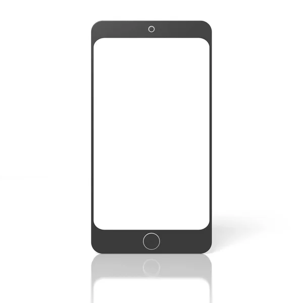 Mobiele Telefoon Geïsoleerd Witte Achtergrond — Stockfoto